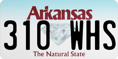AR license plate 310WHS
