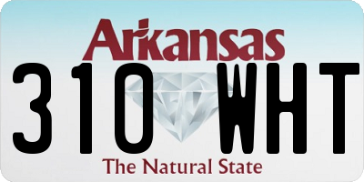 AR license plate 310WHT