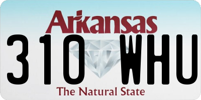 AR license plate 310WHU