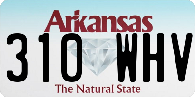 AR license plate 310WHV