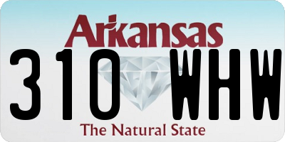AR license plate 310WHW