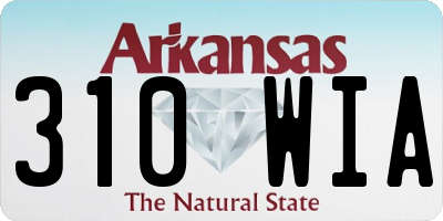AR license plate 310WIA