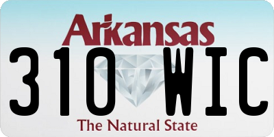 AR license plate 310WIC
