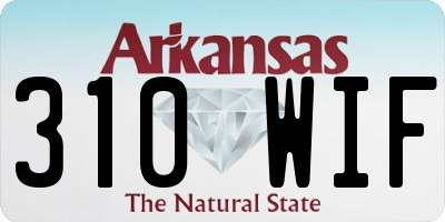 AR license plate 310WIF