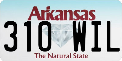 AR license plate 310WIL