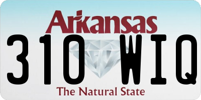 AR license plate 310WIQ