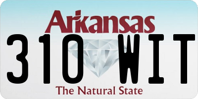 AR license plate 310WIT