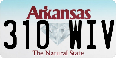 AR license plate 310WIV