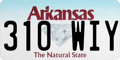 AR license plate 310WIY