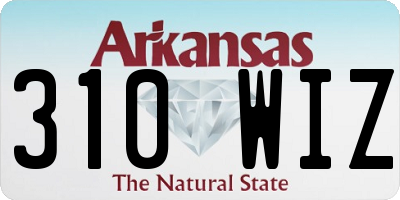 AR license plate 310WIZ