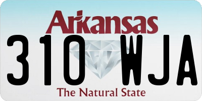 AR license plate 310WJA