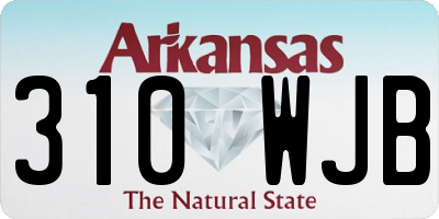 AR license plate 310WJB