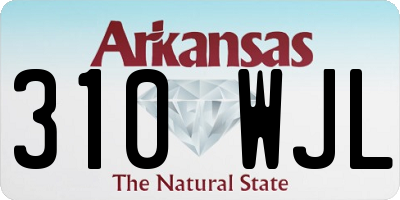 AR license plate 310WJL