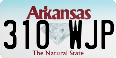 AR license plate 310WJP