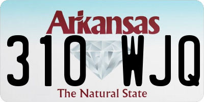 AR license plate 310WJQ