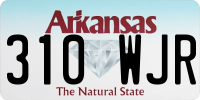 AR license plate 310WJR