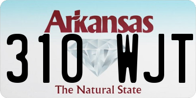 AR license plate 310WJT
