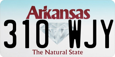 AR license plate 310WJY