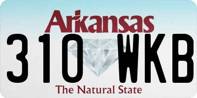 AR license plate 310WKB