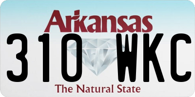 AR license plate 310WKC