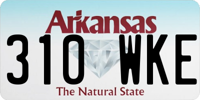 AR license plate 310WKE