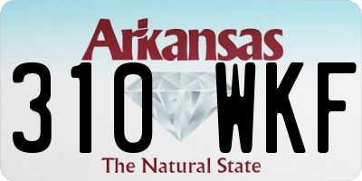 AR license plate 310WKF
