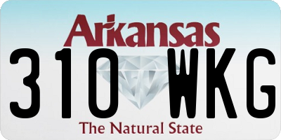 AR license plate 310WKG