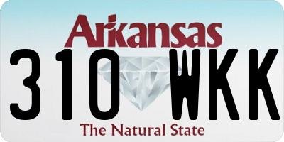 AR license plate 310WKK
