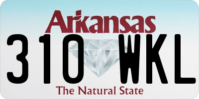 AR license plate 310WKL