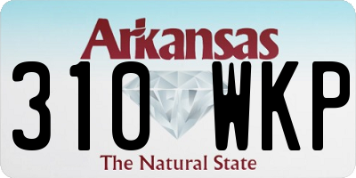 AR license plate 310WKP