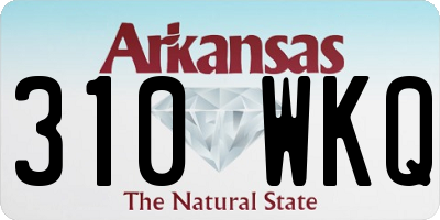 AR license plate 310WKQ
