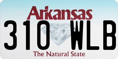 AR license plate 310WLB