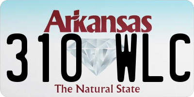 AR license plate 310WLC