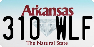AR license plate 310WLF
