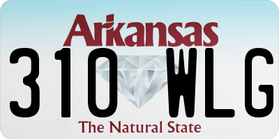 AR license plate 310WLG