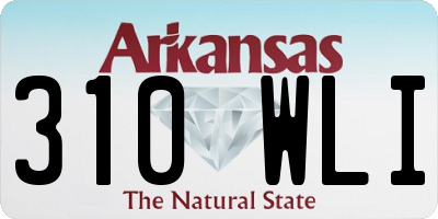 AR license plate 310WLI