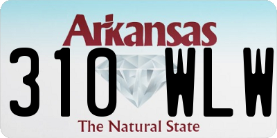 AR license plate 310WLW