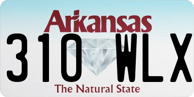 AR license plate 310WLX