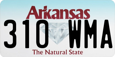 AR license plate 310WMA
