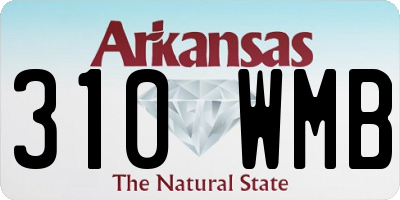 AR license plate 310WMB