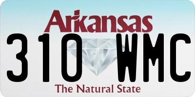 AR license plate 310WMC