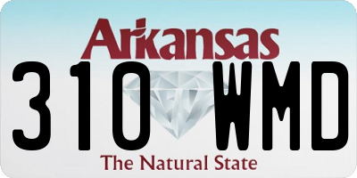AR license plate 310WMD