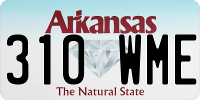 AR license plate 310WME