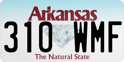 AR license plate 310WMF