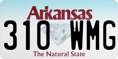 AR license plate 310WMG
