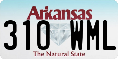 AR license plate 310WML