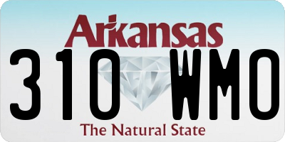 AR license plate 310WMO