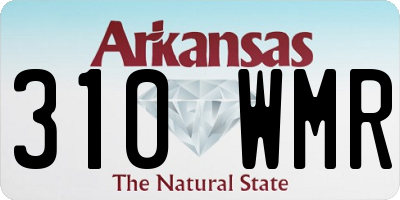 AR license plate 310WMR