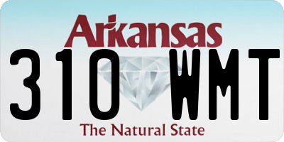 AR license plate 310WMT