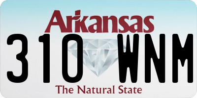 AR license plate 310WNM